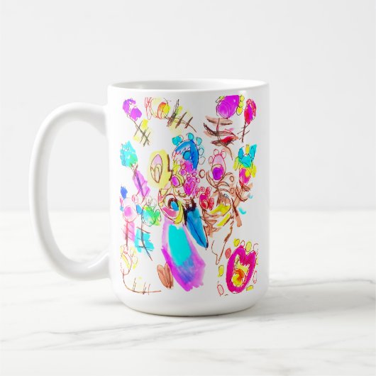 Pfauenfreude Art Kaffeetasse (Links)
