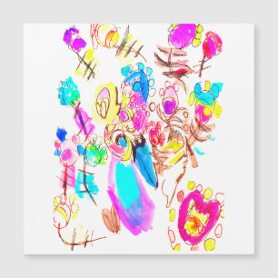 Pfauenfreude Art  Magnetkarte