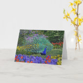 Pfauenfrühlingsblumen 2 karte (Gelbe Blume)