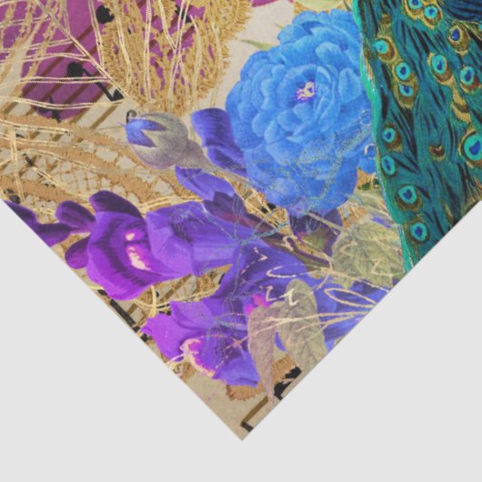 Pfauenfrühlingsblumen - Musikalischer Kern und Sch Seidenpapier (Ausschnitt)