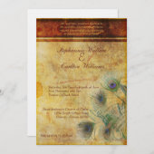 Pfauenfüßer Einladung (Vorne/Hinten)