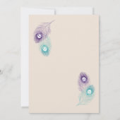 Pfauenfüßer Einladung (Rückseite)