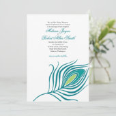 Pfauenfüßer Einladung (Stehend Vorderseite)