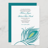 Pfauenfüßer Einladung (Vorne/Hinten)