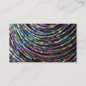 Pfauenfutterperlen Visitenkarte (Rückseite)