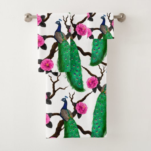 Pfauengarten Badhandtuch Set (Insitu)