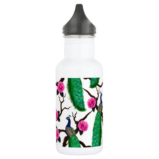 Pfauengarten Edelstahlflasche (Links)