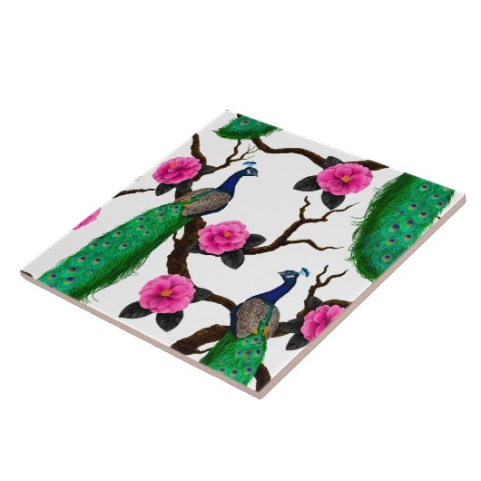 Pfauengarten Fliese (Seite)