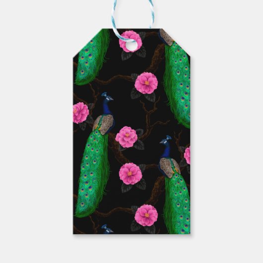 Pfauengarten Geschenkanhänger (Vorderseite)