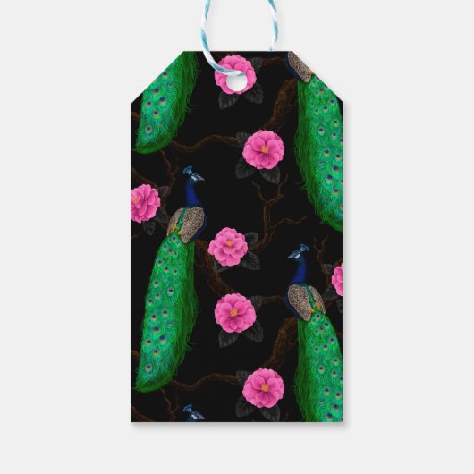 Pfauengarten Geschenkanhänger (Rückseite)