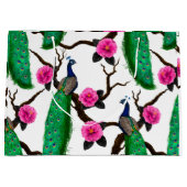 Pfauengarten Große Geschenktüte (Vorderseite)