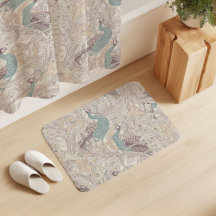 Pfauengarten in Beige-Mauve-Rosa-Entengrünblau