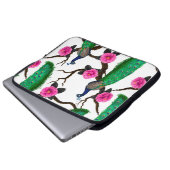 Pfauengarten Laptopschutzhülle (Vorne Knopf)