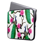 Pfauengarten Laptopschutzhülle (Vorderseite Links)