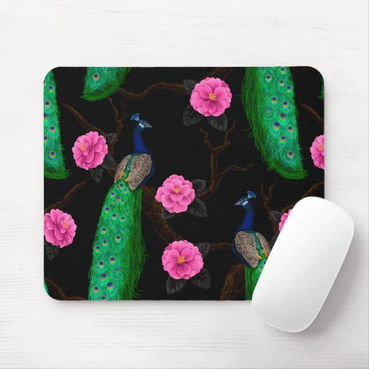 Pfauengarten Mousepad (Mit Mouse)