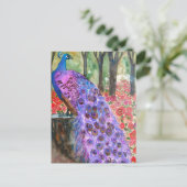 Pfauengarten Postkarte (Stehend Vorderseite)