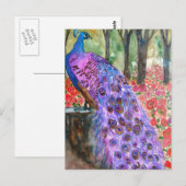 Pfauengarten Postkarte (Vorne/Hinten)