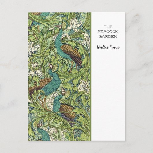 Pfauengarten Walter Kranich Postkarte (Vorderseite)