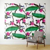 Pfauengarten Wandteppich (Beispiel (Horizontal))