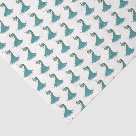 Pfauengeflechtpapier Seidenpapier (Ausschnitt)