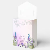 Pfauengeschenk für Purpur-Gastgeschenk Hochzeit Geschenkschachtel (Geöffnet)