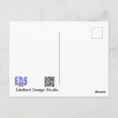 Pfauengesicht im Herz-Kreislauf-System Postkarte (Rückseite)