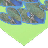 Pfauengestänge von Pattern Kust. Farbtabellenrunne Mittelgroßer Tischläufer (Ecke)