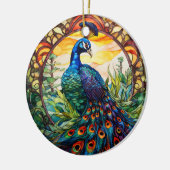 Pfauengestanzte Keramik Treppenbaum Keramik Ornament (Links)