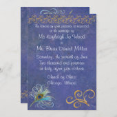 Pfauenglorie Einladung (Vorne/Hinten)