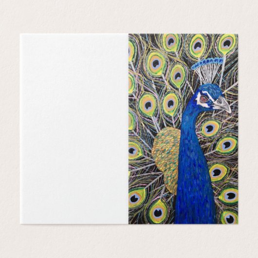 Pfauengrüße oder Geburtstagskarte (Außenseite Aufgefaltet)