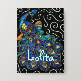 Pfauenhalle Pastel Bird Personalisiert Button