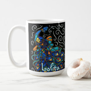 Pfauenhalle Pastel Bird Personalisiert Kaffeetasse