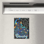 Pfauenhalle Pastel Bird Personalisiert Magnet (In Situ (Geschirrspüler))