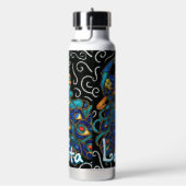 Pfauenhalle Pastel Bird Personalisiert Trinkflasche (rechts)