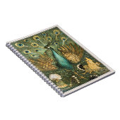 Pfauenheft Notizblock (Rechte Seite)