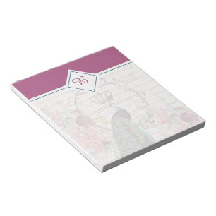 Pfauenheft Notizblock