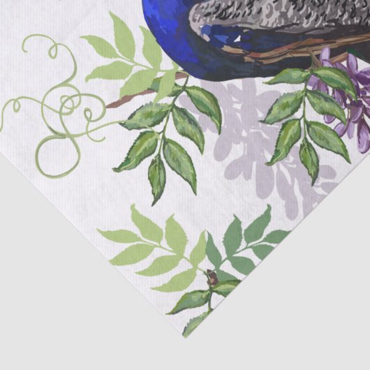 Pfauenhochzeit 15"x"20" seidenpapier (Detail)