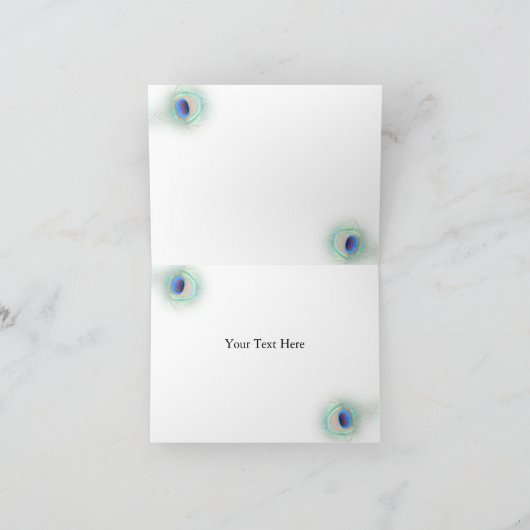 Pfauenhochzeit Danke (Innenseite)