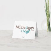 Pfauenhochzeit Danke (Rückseite)