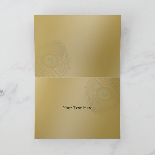 Pfauenhochzeit Danke (Innenseite)