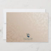 Pfauenhochzeit Einladung (Rückseite)