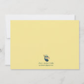 Pfauenhochzeit, Stroh Einladung (Rückseite)