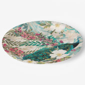 Pfauenhochzeiten liefern Papierfräsen-Teller Pappteller (Schrägansicht)