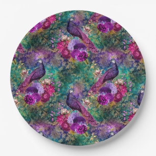 Pfauenhochzeiten liefern Papierfräsen-Teller Pappteller