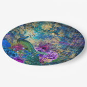 Pfauenhochzeiten liefern Papierfräsen-Teller Pappteller (Schrägansicht)