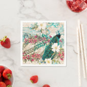 Pfauenhochzeiten Papier Napkins Serviette (Beispiel)