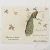 Pfauenhochzeitsprogramm (Vorderseite)