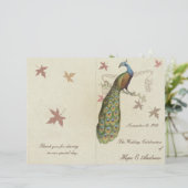 Pfauenhochzeitsprogramm (Stehend Vorderseite)