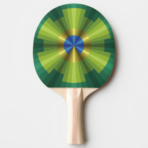 Pfauenillusion Ping Pong Paddle Tischtennis Schläger