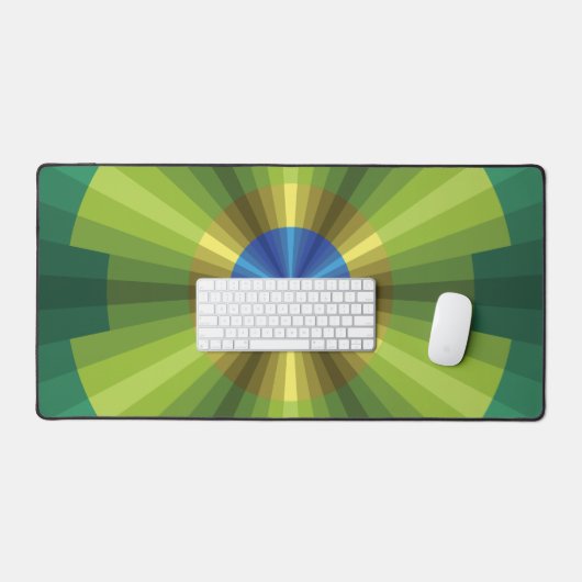 PfauenIllusion Schreibtischunterlage (Tastatur & Maus)